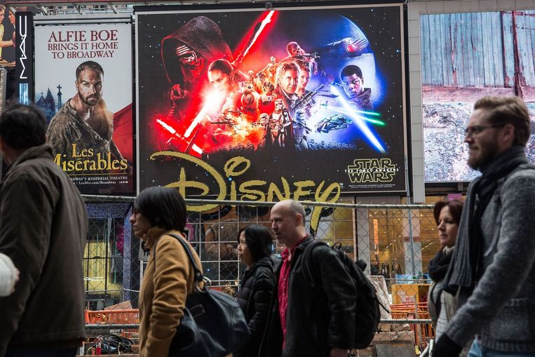 Aankondiging van de nieuwe Star Wars in New York. Beeld afp