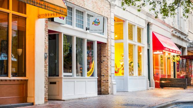 Hier had de winkel van Liesbeth moeten zitten, maar Liesbeth is er niet meer