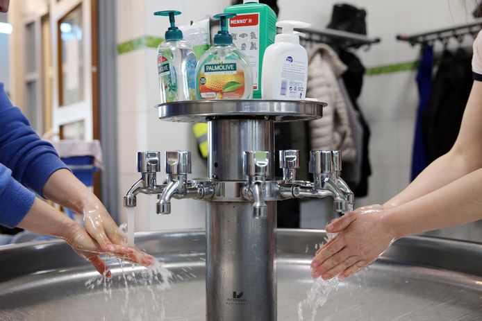 Handen wassen, foto ter illustratie