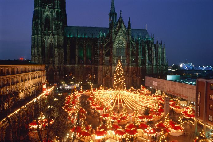 De kerstmarkt in Keulen.