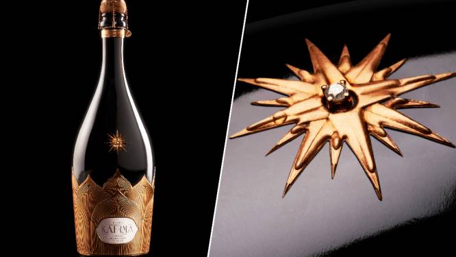 Met diamant ingelegde Belgische champagne valt in de prijzen op Pentawards