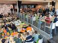 Er deden woensdag 109 kinderen mee aan het schaaktoernooi van de Stichting Schaak Promotie op het JTC in Roosendaal.