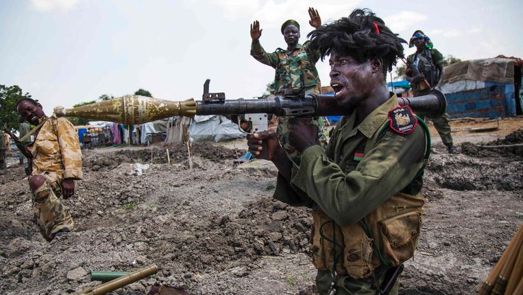 Regeringssoldaten vechten tegen de oppositie in het noorden van Zuid-Soedan Beeld afp