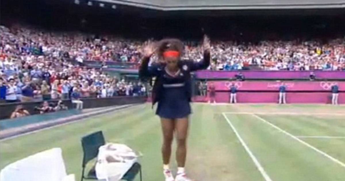 Serena Williams onder vuur na haar 'Crip Walk' dansje op Wimbledon