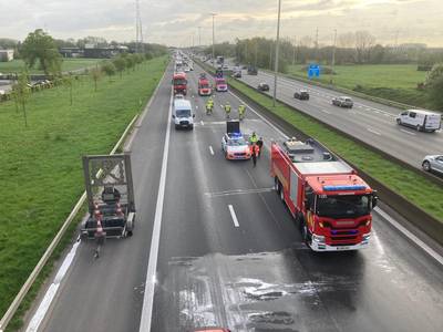 Ongeval met vier voertuigen in Deerlijk veroorzaakt drukke ochtendspits op E17 richting Frankrijk