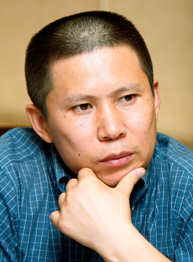 Xu Zhiyong, mensenrechtenadvocaat en criticus van de Chinese regering, op een foto uit 2009. Beeld AP