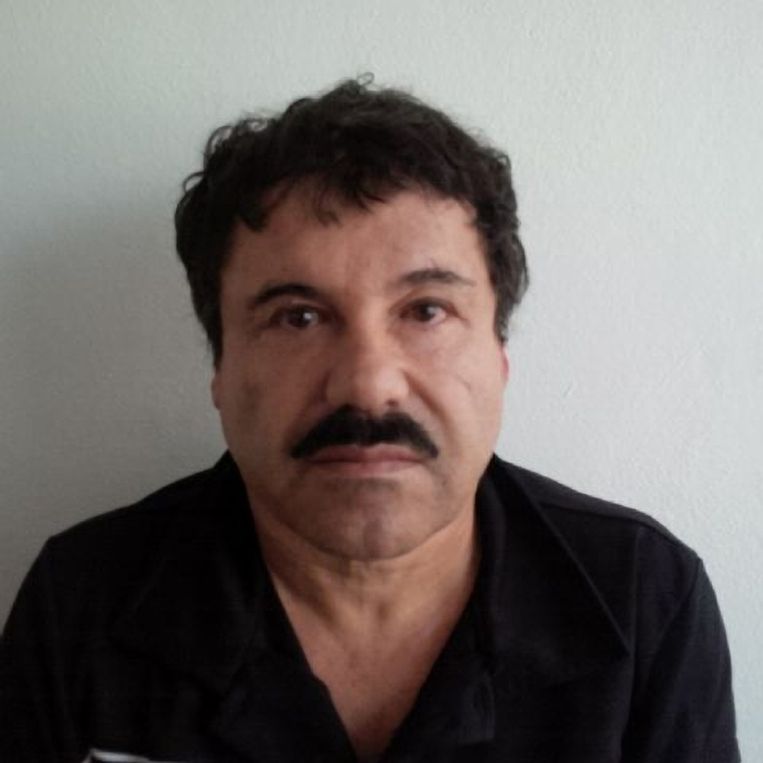 Foto die door het kantoor van de Mexicaanse officier van Justitie werd vrijgegeven nadat 'El Chapo' is gearresteerd. Beeld ap