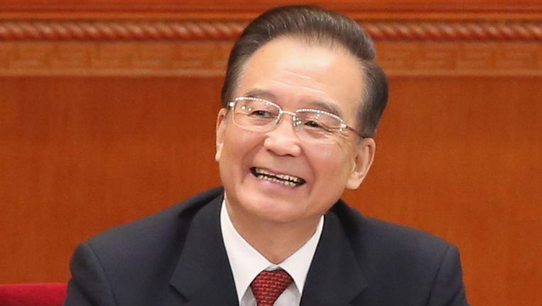 De Chinese premier Wen Jiabao. Beeld GETTY