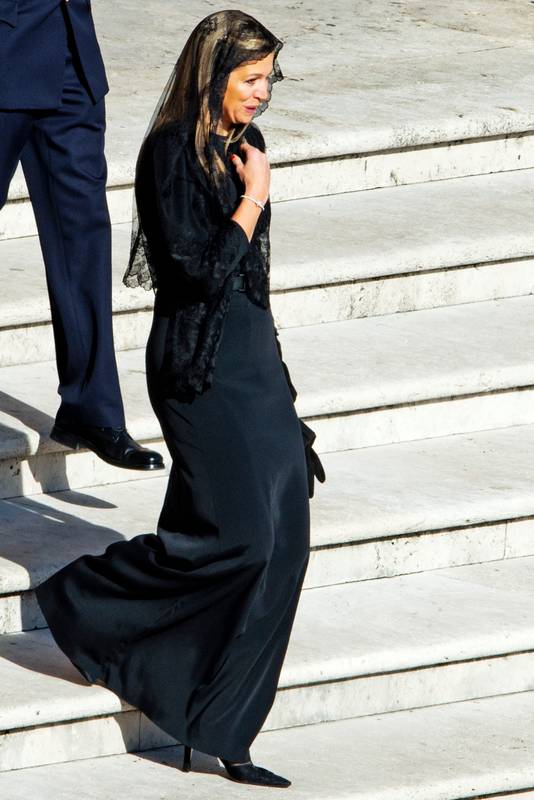 Máxima, destijds nog prinses, bezocht in maart 2013 samen met Willem-Alexander de inauguratie van paus Franciscus.