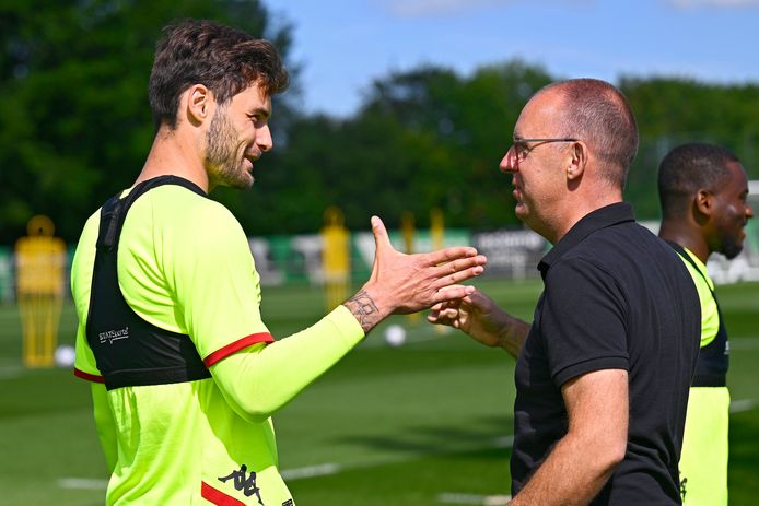 Thomas Didillon, hier op de eerste training bij Cercle Brugge.