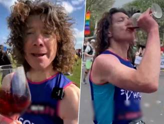KIJK. Brit proeft 26 glazen wijn tijdens marathon van Londen, en finisht binnen vijf uur