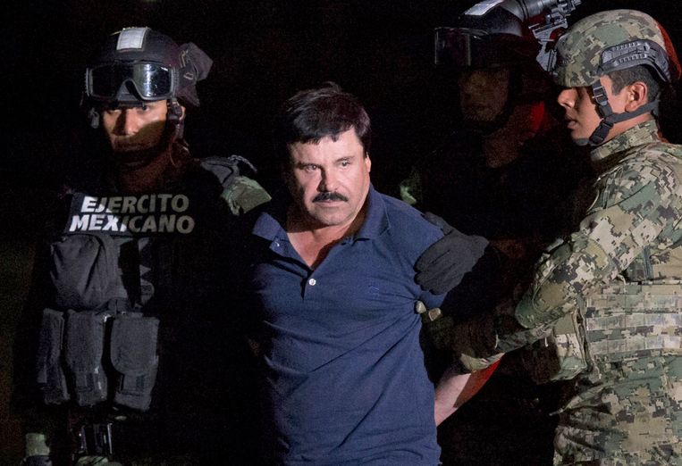 El Chapo na zijn arrestatie Beeld AP