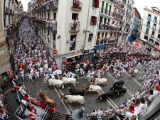 Stierenrennen Pamplona: drie deelnemers gespietst