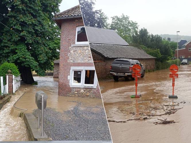 Wateroverlast in Voeren: gezin geëvacueerd door volgelopen waterbekken, gemeentelijke fase van rampenplan afgekondigd