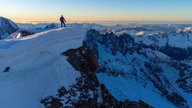 Charles Dubouloz réalise l’exploit de l’ascension en hiver et en solo sur la face nord des Grandes Jorasses du Mont Blanc
