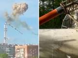 Tv-toren in Kharkiv stort in na Russische raket-aanval