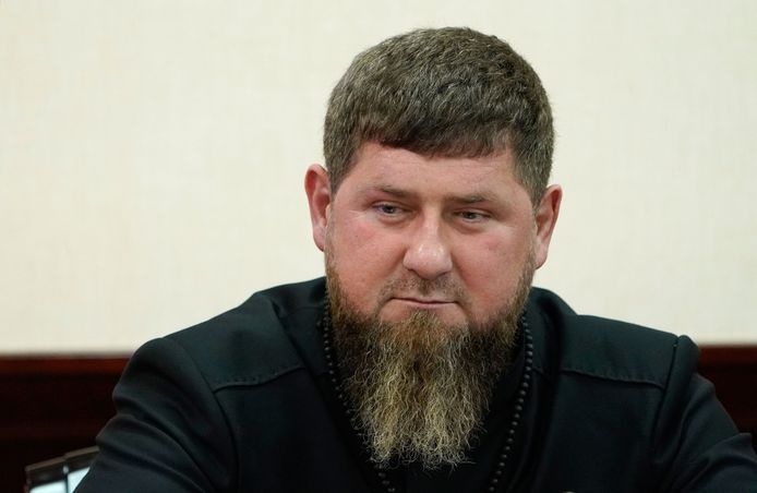 Ramzan Kadyrov, de leider van Tsjetsjenië.