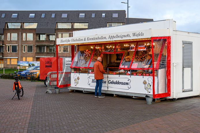 Oliebollenkraam in Halsteren.