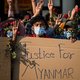 Duizenden de straat op in Myanmar tegen staatsgreep