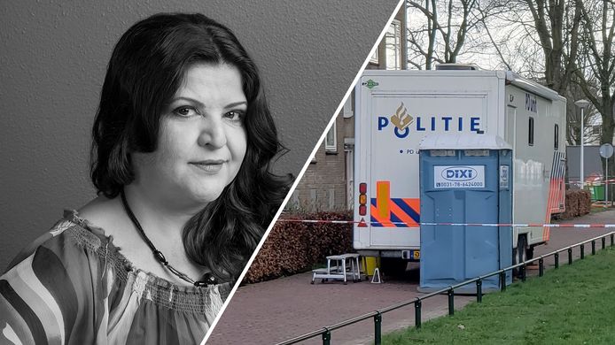 Raifa Al-Riz en het politie-onderzoek bij haar woning.