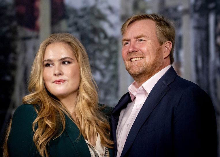 Prinses Amalia en Koning Willem-Alexander. Beeld Koen van Weel, ANP