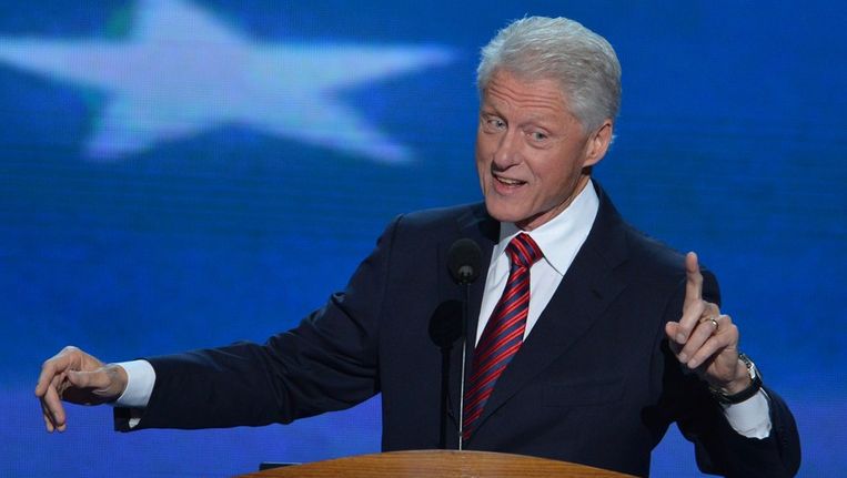 De vlammende speech van Bill Clinton op de Democratische conventie moet president Obama aan een tweede termijn helpen. Beeld afp