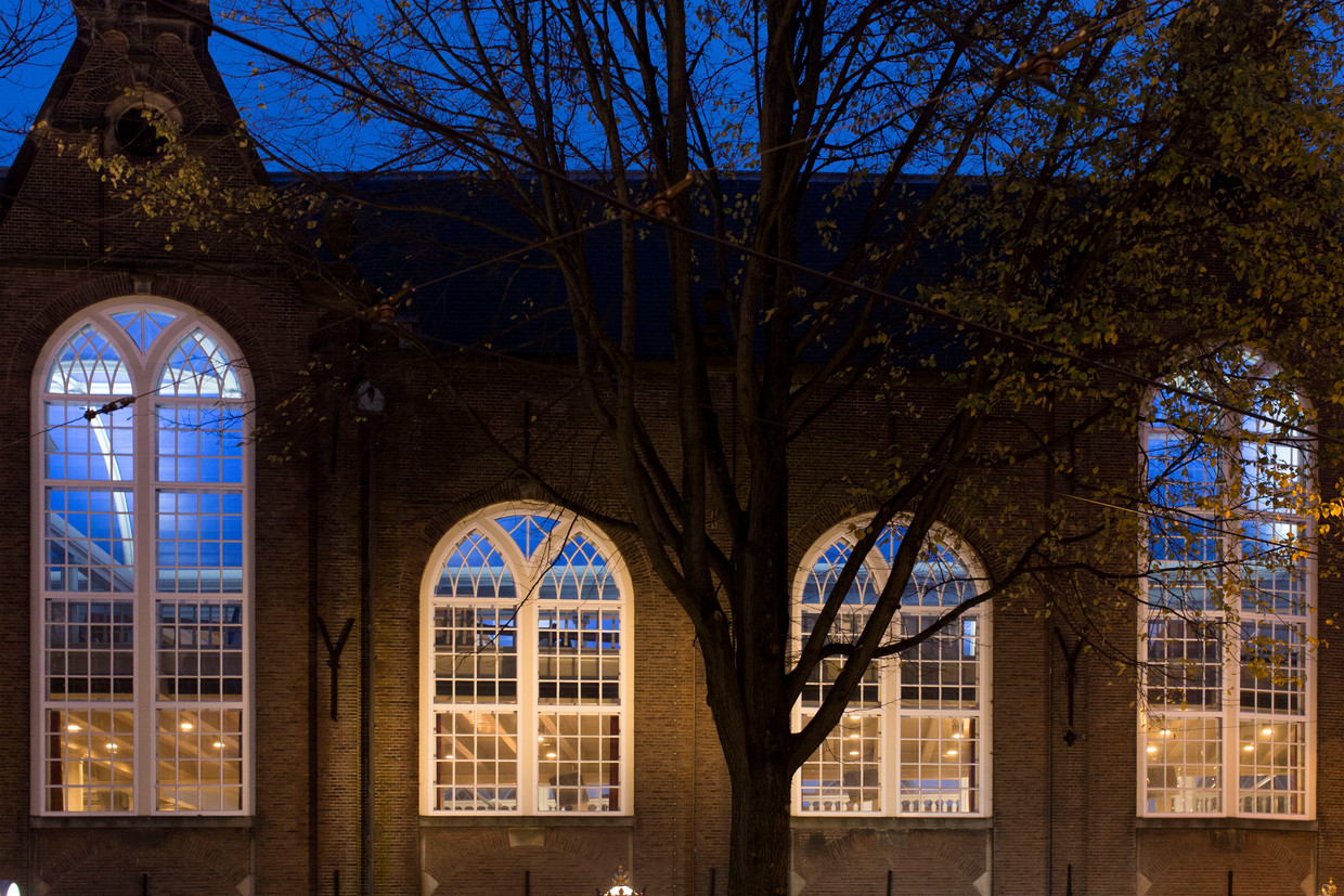 De Oude Lutherse Kerk op het Amsterdamse Spui.
