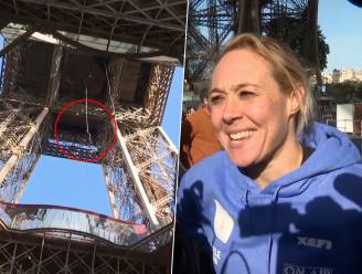 KIJK. Anouk (33) verpulvert wereldrecord touwklimmen aan Eiffeltoren: "Jaar lang hard voor gewerkt"