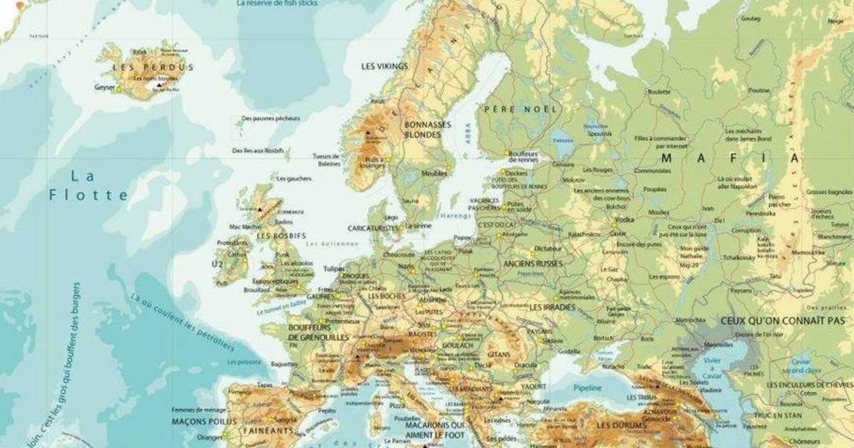 Chomeurs Macaronis Ou Voleurs Une Carte De L Europe Fait Polemique Belgique 7sur7 Be