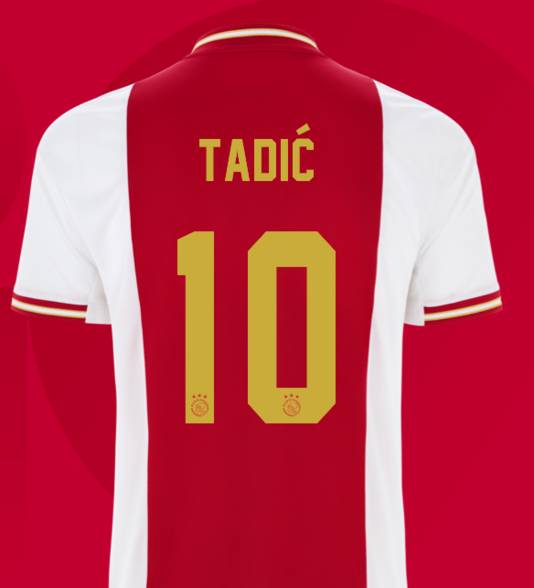 heel kan niet zien begroting Ajax presenteert nieuw thuisshirt met gouden accenten | Nederlands voetbal  | AD.nl