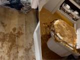 Ieders ergste nachtmerrie: wc-pot spoelt over en zet hele badkamer onder water