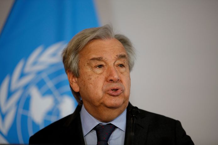 Antonio Guterres, secretaris-generaal van de Verenigde Naties.