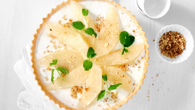 Fan van cheesecake? Deze plattekaastaart met pomelo smaakt heerlijk fris 