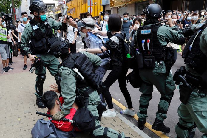Bij het protest in Hongkong werden de voorbije dagen honderden mensen opgepakt.