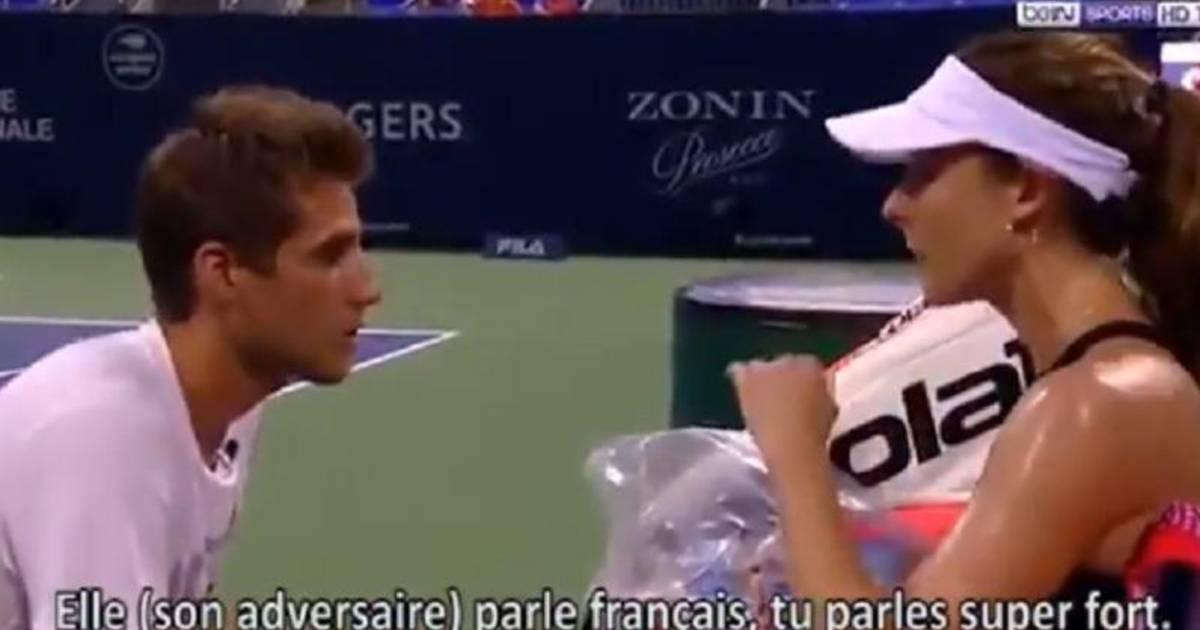 AlizÃ© Cornet abjecte avec son coach (et compagnon): "T'es un tout petit