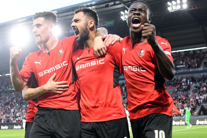 Rennes, met goalgetter Gaetan Laborde, staat op scherp in de Conference League. De Fransen zijn verbolgen over de eenzijdige beslissing van Tottenham om de wedstrijd af te blazen.