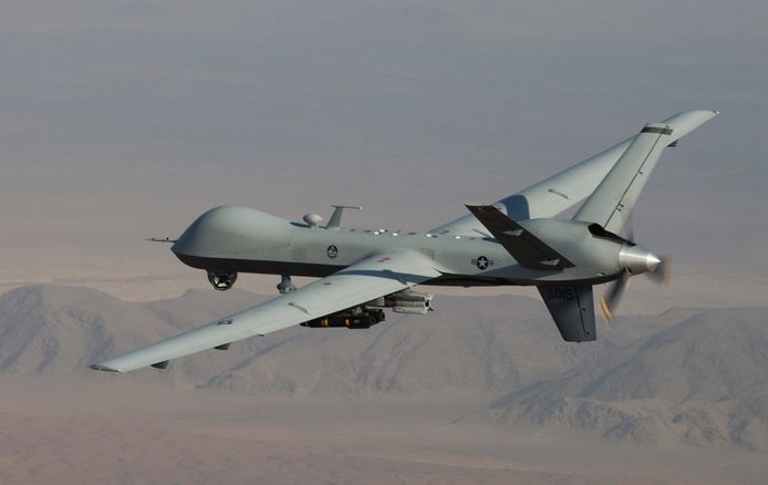 Het Amerikaans leger gebruikt voor hun luchtaanvallen in Somalië bemande en onbemande toestellen, zoals deze  Reaper.