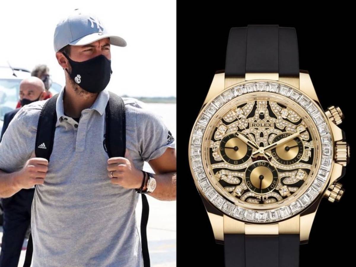 Eden Hazard repere avec une Rolex estimee a plus de 100.000 euros Hors jeu 7sur7.be