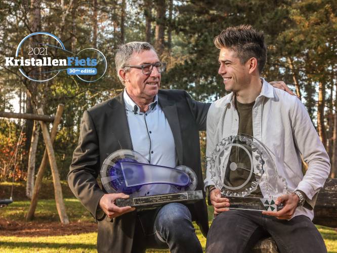 Dirk De Wolf & Wout van Aert, de eerste en voorlopig laatste laureaat van de Kristallen Fiets: “Sorry Dirk, anoniem meekoersen: ik kan het niet”
