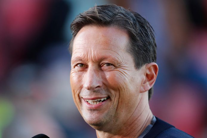 Roger Schmidt was uiteraard content na de 1-4 zege van PSV.