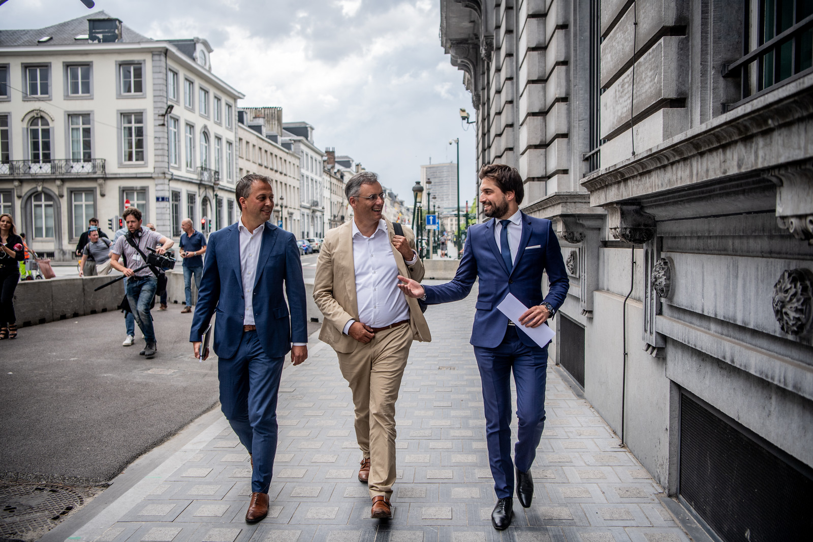 Half juni leek alles nog koek en ei tussen de 'drie koningen'. Nu niet meer.  Beeld Photo News