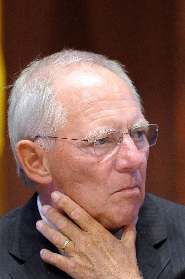 Wolfgang Schäuble, minister van Financiën in Duitsland. Beeld AFP