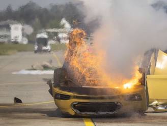 Axa zette crashtest met Tesla in scène: "Brand werd vanop afstand gesticht”