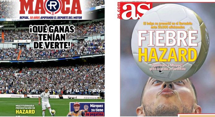 De covers van Marca en AS.