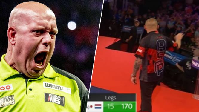“Dimitri is een ‘beetje gek’, zou Johan Derksen zeggen”: uitgefloten Van Gerwen over ‘Dancing Dimi’, die hij klopte in halve finale