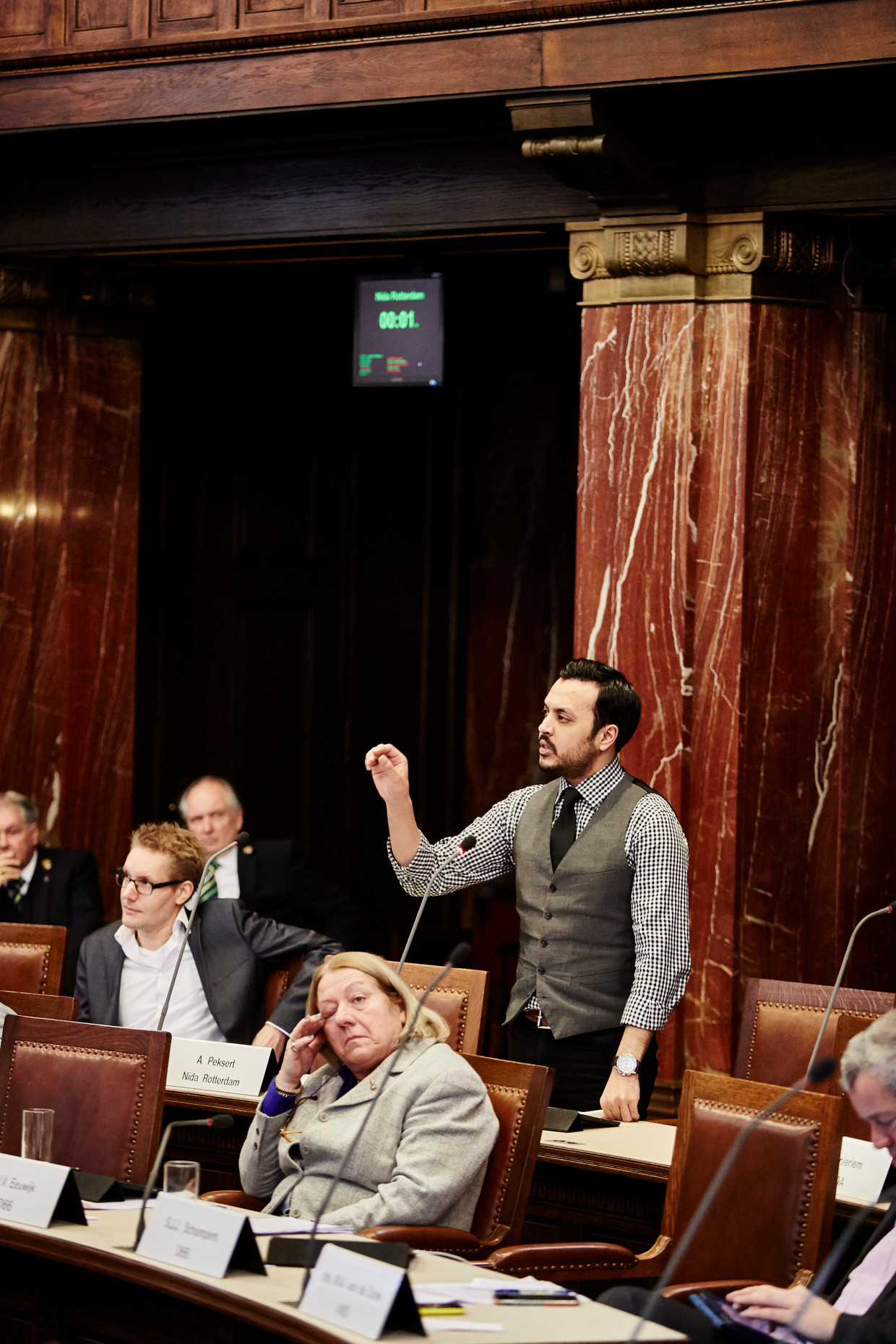Gemeenteraadslid Nourdin el Ouali in 2015 Beeld Hollandse Hoogte / Jan de Groen