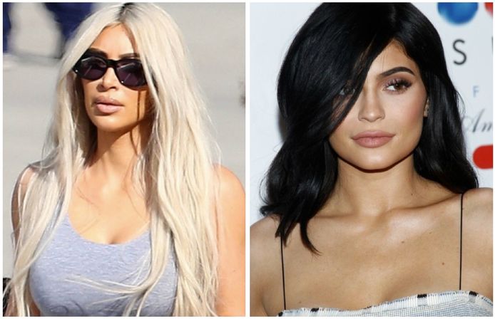 Kim Kardashian en haar halfzus Kylie Jenner