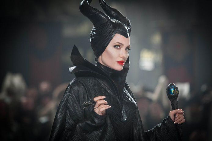 Angelina Jolie in 'Maleficent', de fantasyfilm in 3D die geïnspireerd is op Doornroosje.