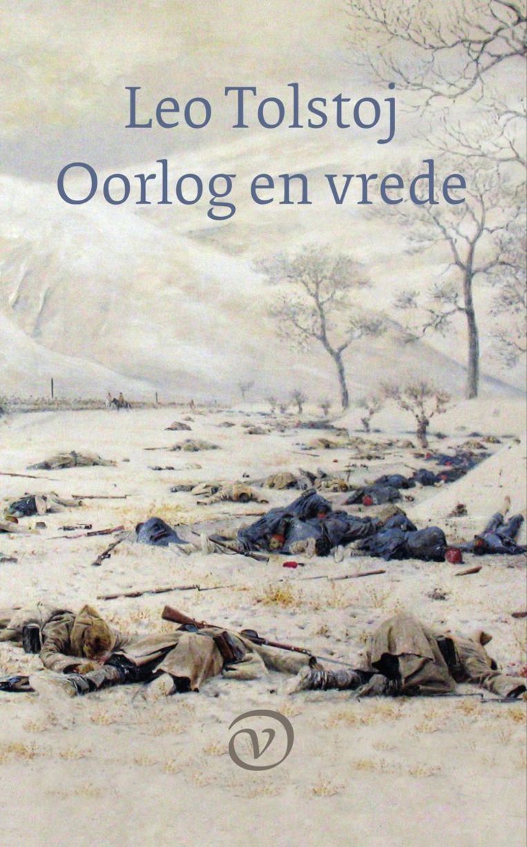 Oorlog en vrede, de cover van het boek waar het toneelstuk op is gebaseerd. Beeld RV