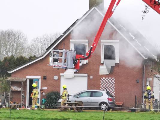 Woningbrand in Duiven.